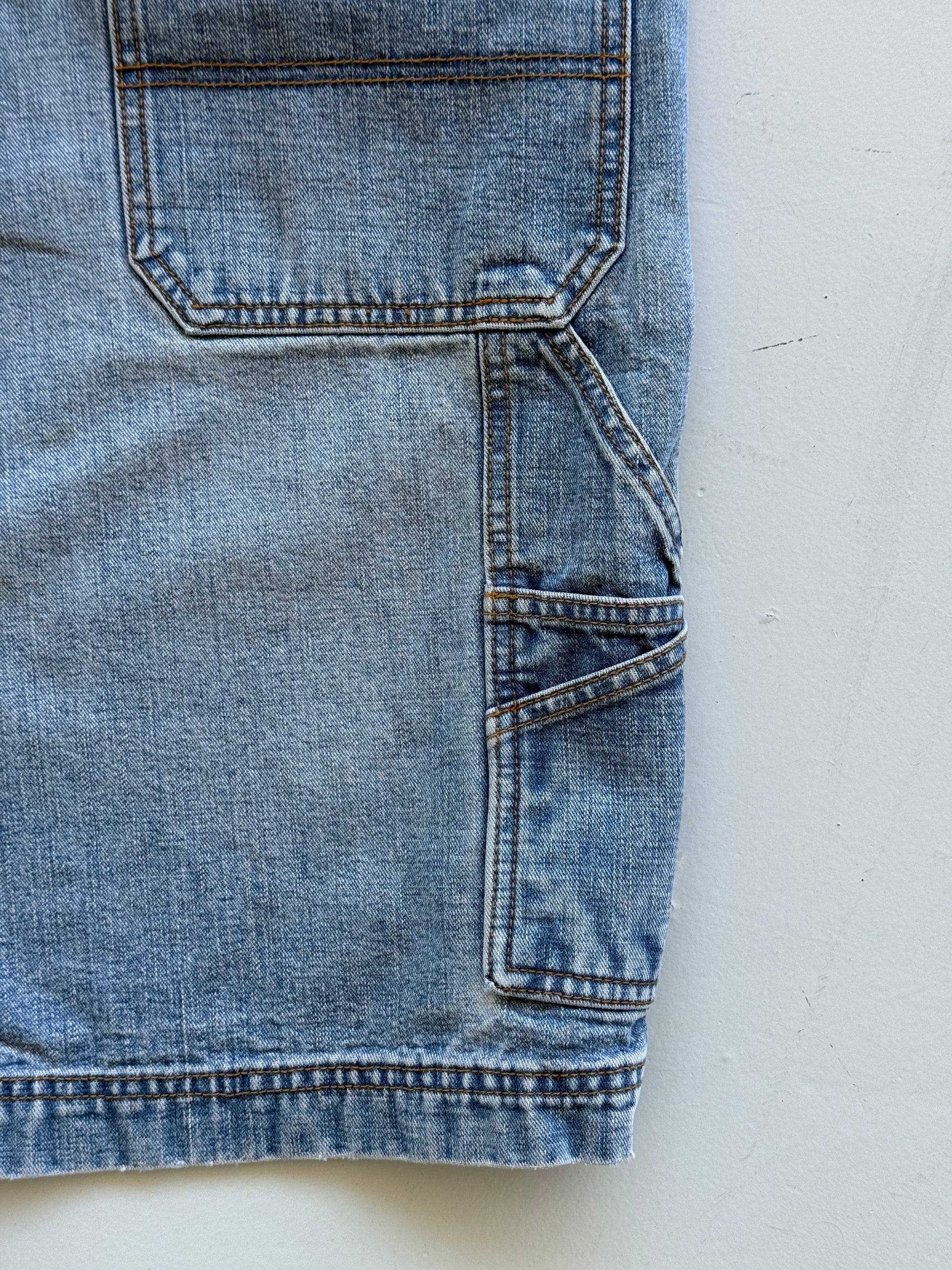 Blue Old Navy 00's Vintage Baggy Carpenter Denim Shorts - W32 x L10.5