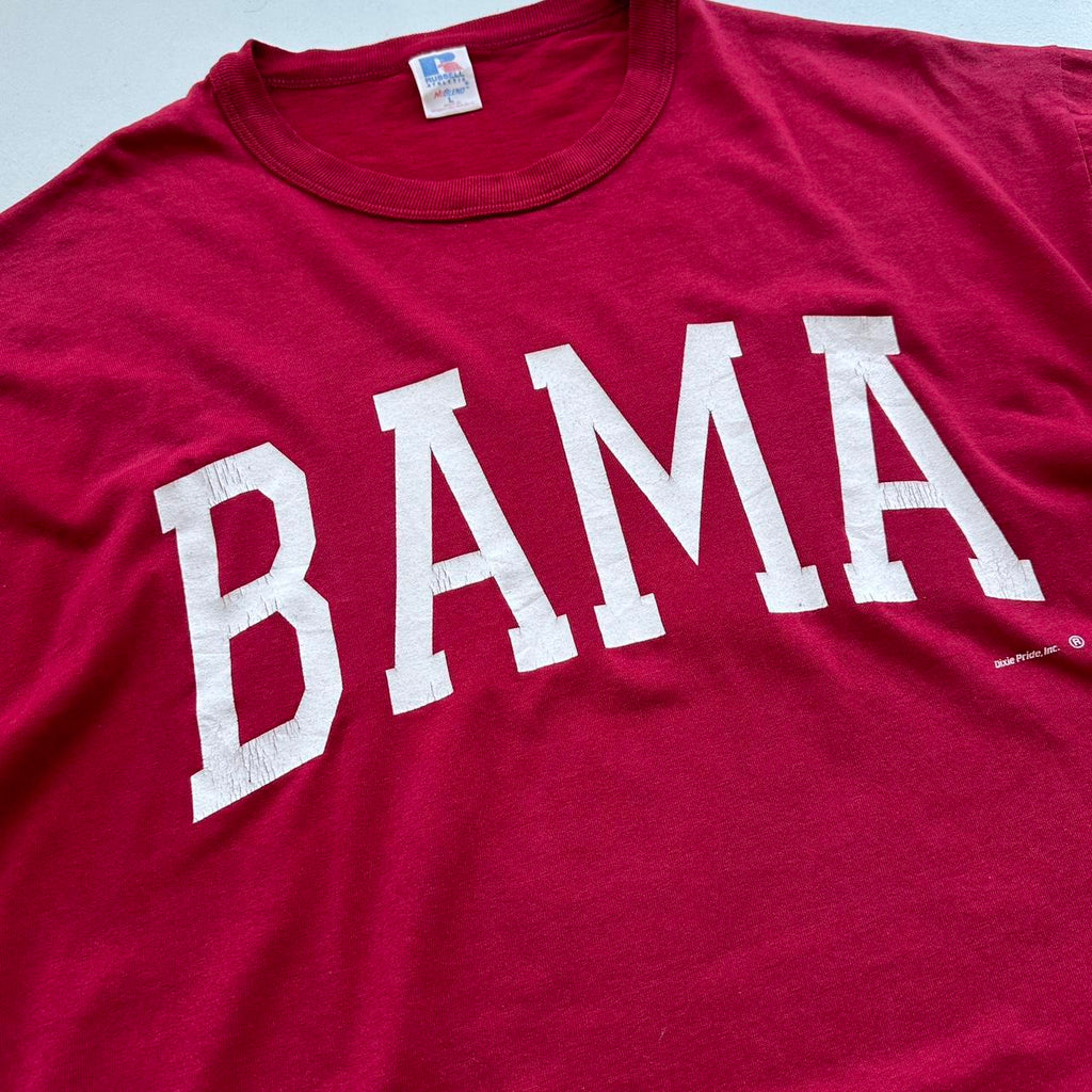 Burgundy BAMA University 90s Vintage T-shirt - Large