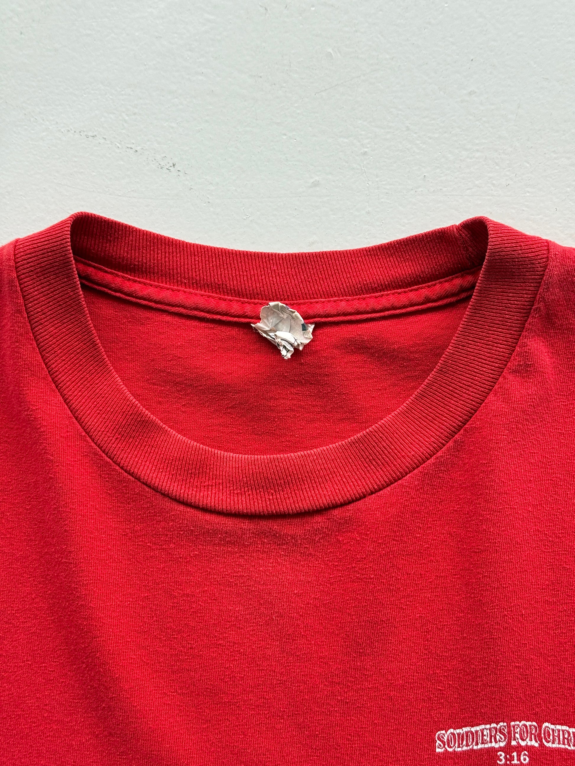 Red Redeem Christian Car Club 90's Vintage Graphic T-Shirt - XL