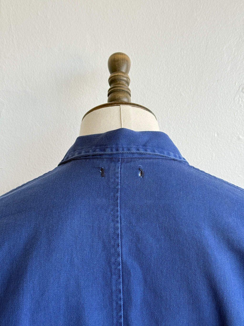 Thrashed Blue French 70's/80's Vintage Workwear Chore Jacket CH503 - Medium