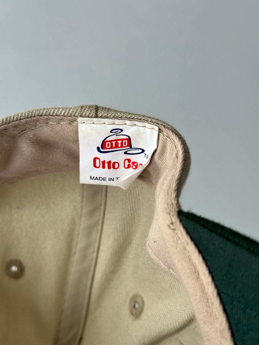 Stone / Green Team Walleye U.S.F.A. 90's Vintage SnapBack Trucker Cap