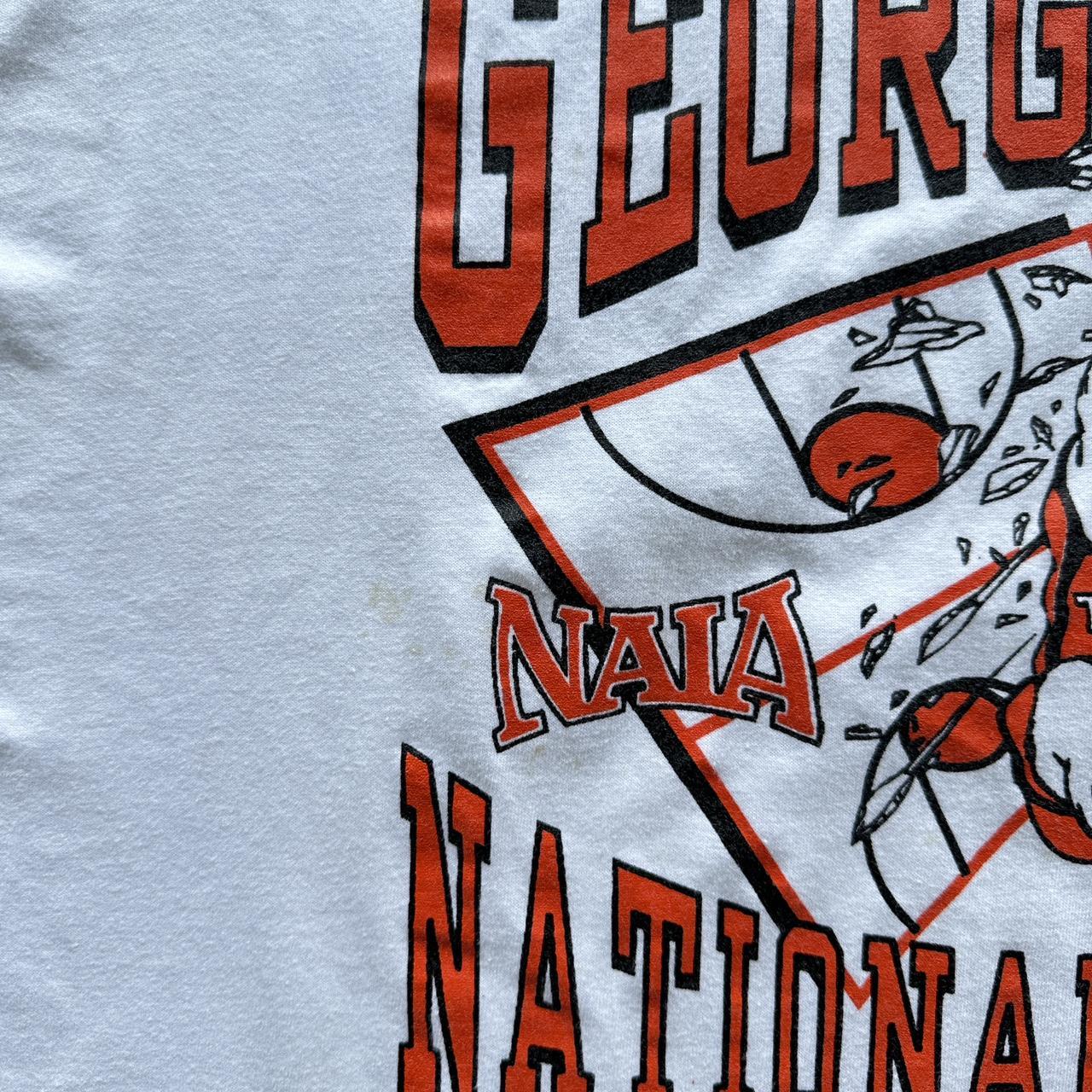 White Georgetown Basketball 1998 Vintage T-shirt -XL