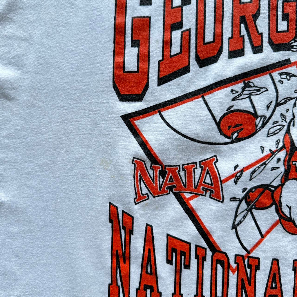 White Georgetown Basketball 1998 Vintage T-shirt -XL