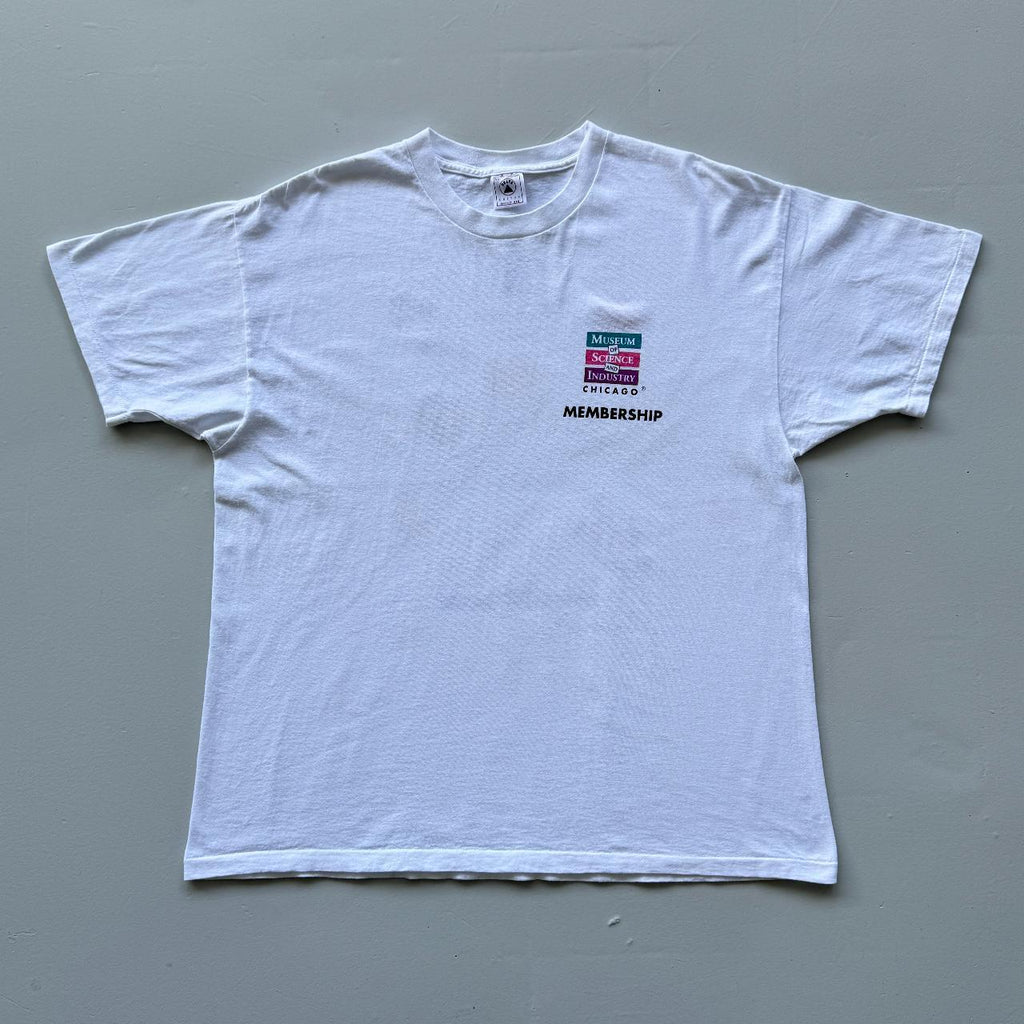White Museum of Science and Industry Chicago Vintage 90s Tour T-shirt - XL