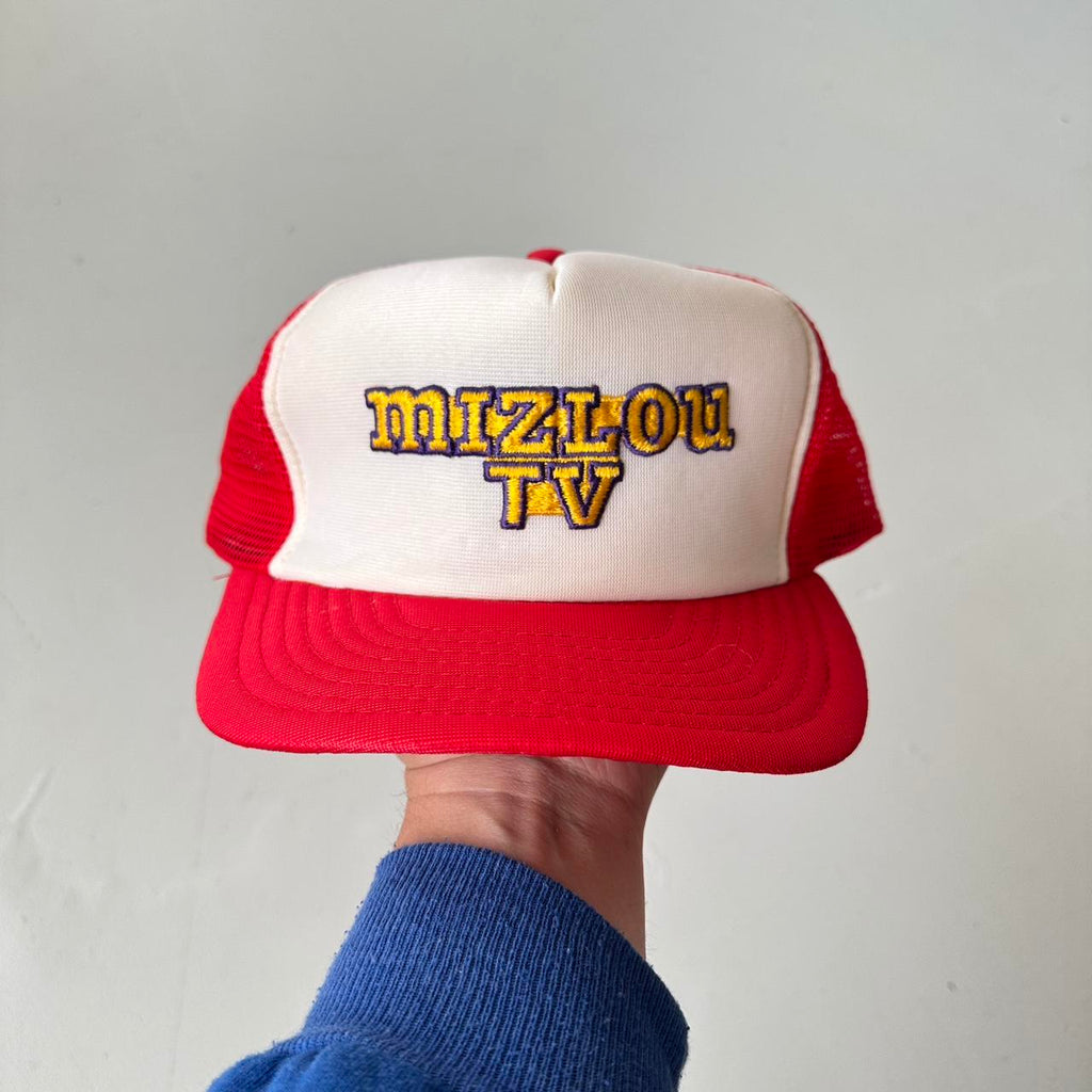Red Mizlou TV Mesh and Foam Trucker SnapBack Cap