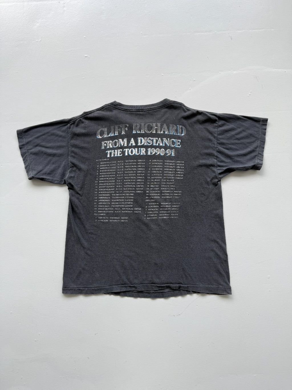 Cliff Richard From A Distance The Tour 1990-91 Vintage Single Stitch T-Shirt - L