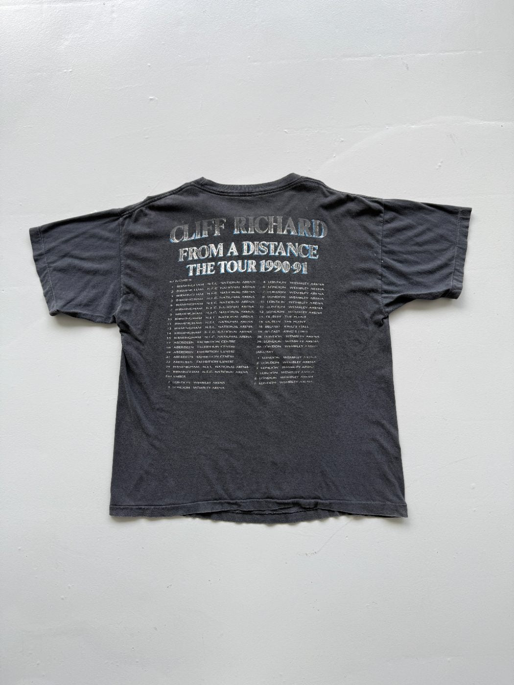 Cliff Richard From A Distance The Tour 1990-91 Vintage Single Stitch T-Shirt - L