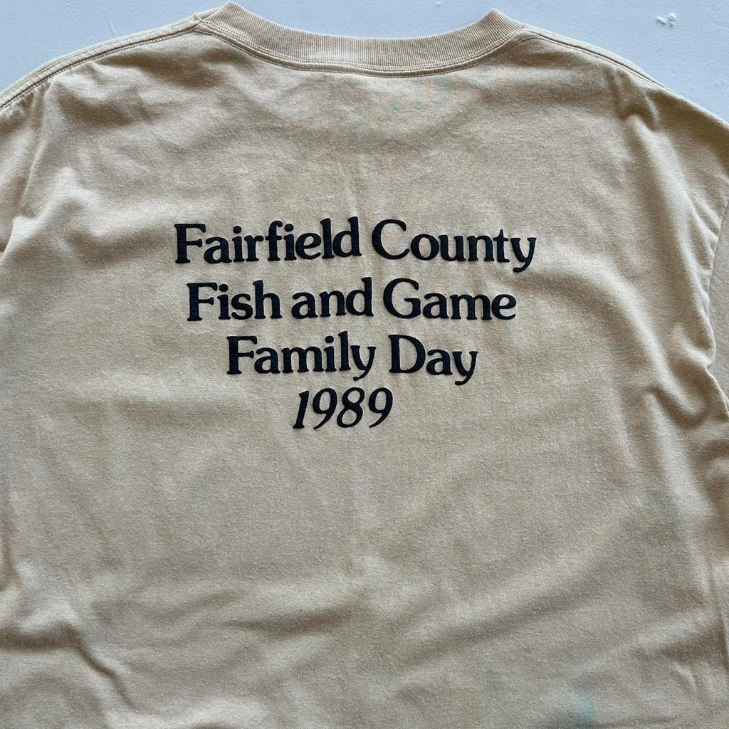 Tan / Sand Fairfield County 80s/90s Americana Vintage T-shirt - XL