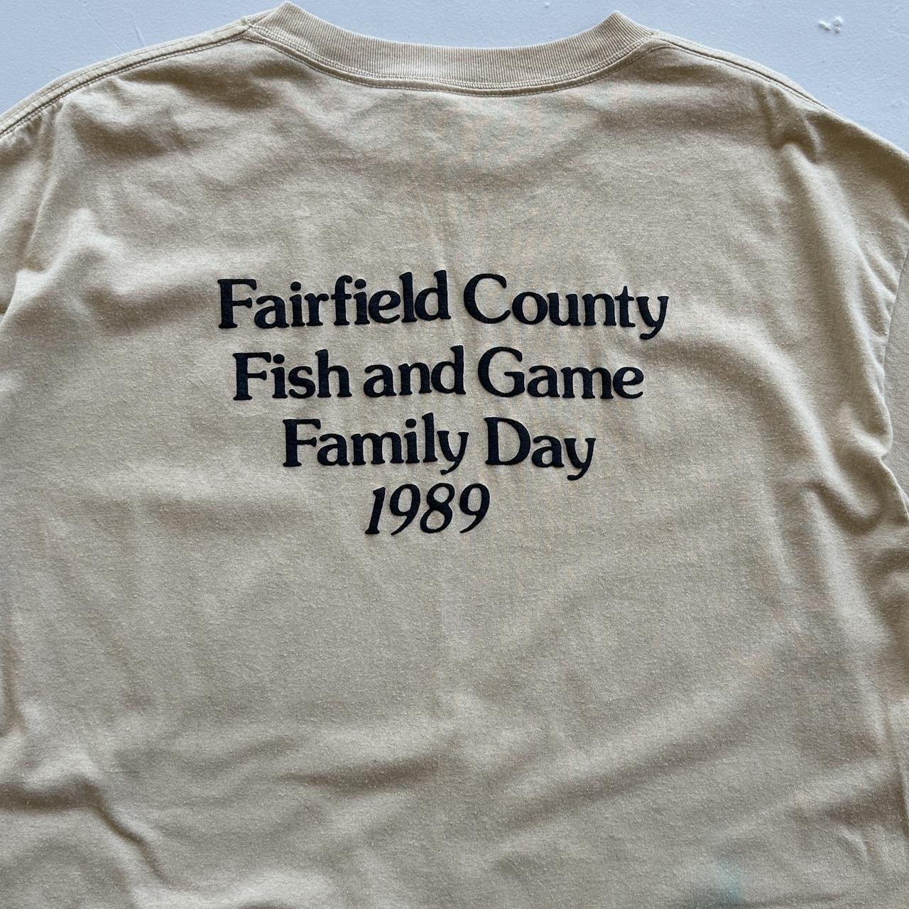 Tan / Sand Fairfield County 80s/90s Americana Vintage T-shirt - XL