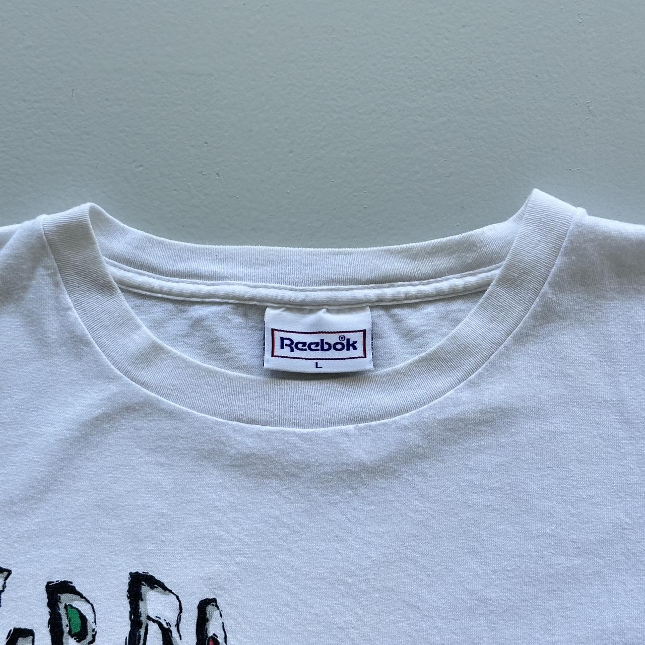 White Reebok The Flintstones Cycling Vintage 90s Rare T-shirt - XL