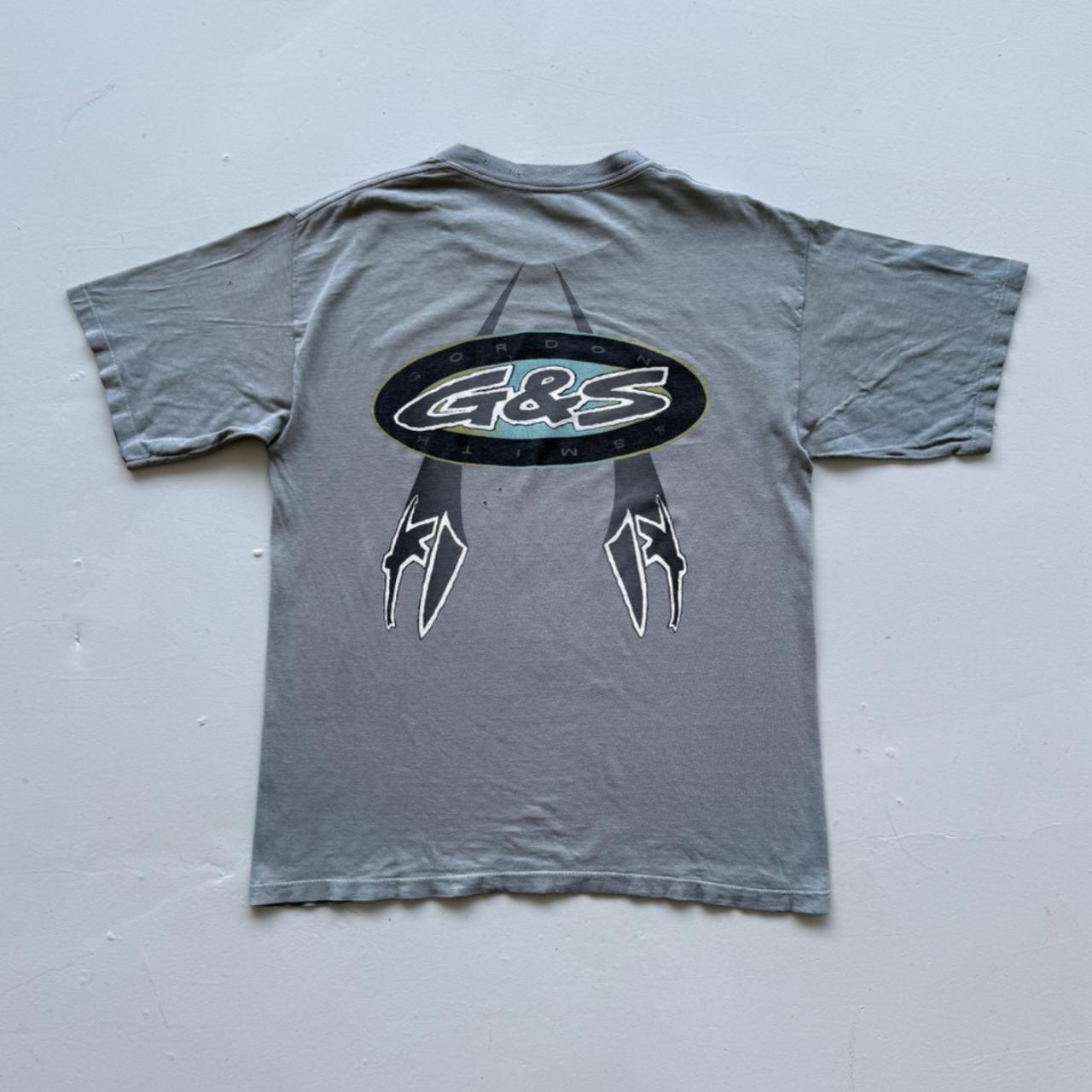 Blue Green Overdyed G&S 00's Graphic Vintage T-shirt - Large