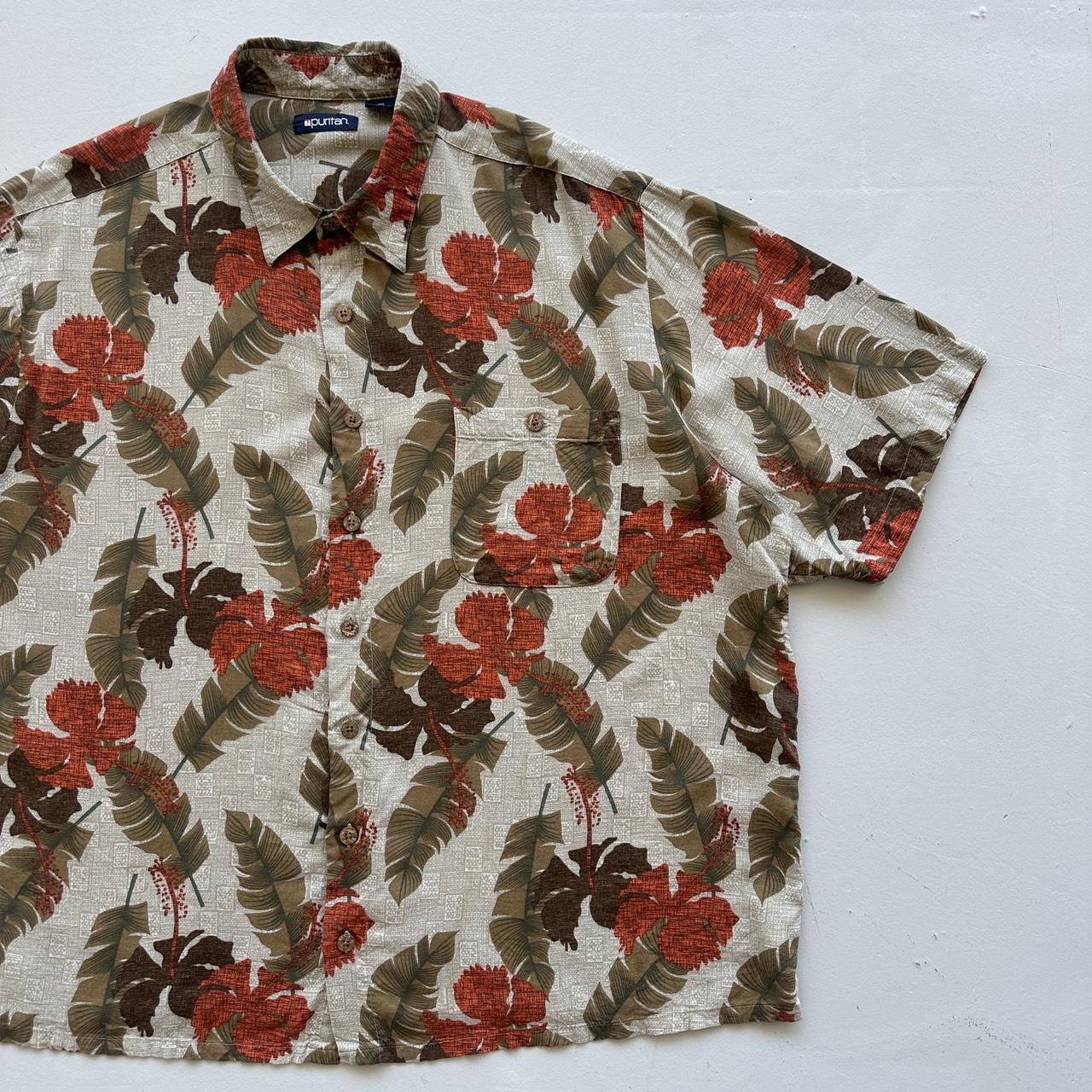 Hawaiin Cotton Summer 90s Vintage Shirt - 2XL
