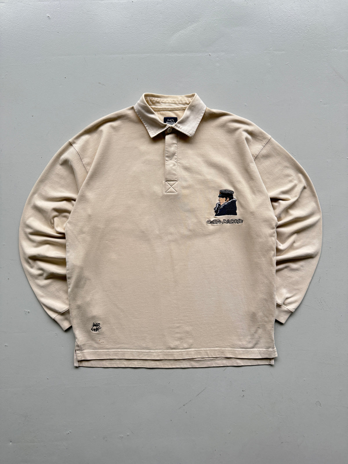Corto Maltese Studio Aventures 90s Vintage Rugby Polo Shirt
