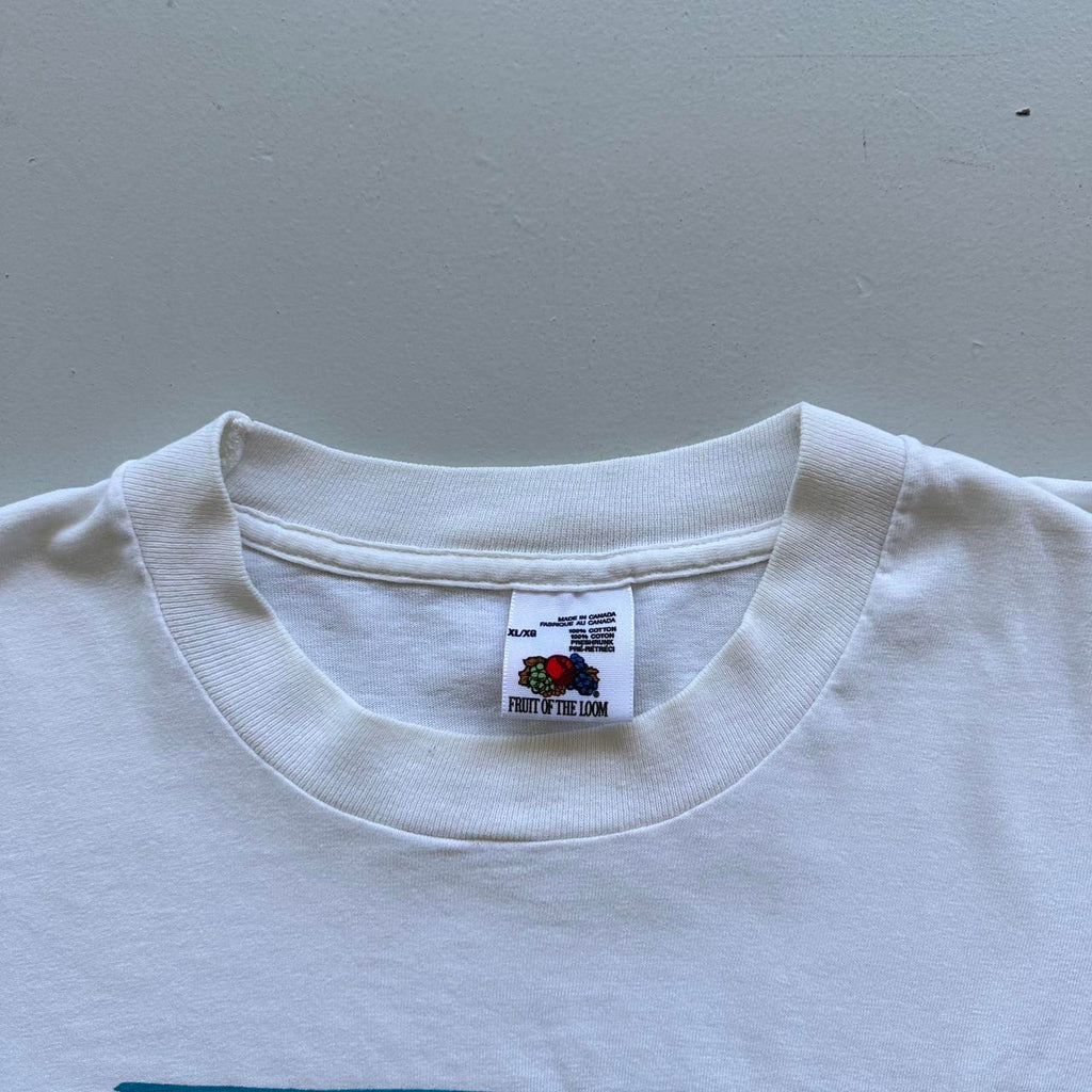 White Stephen Mckelroy 1989 Vintage War/Peace T-shirt - XL