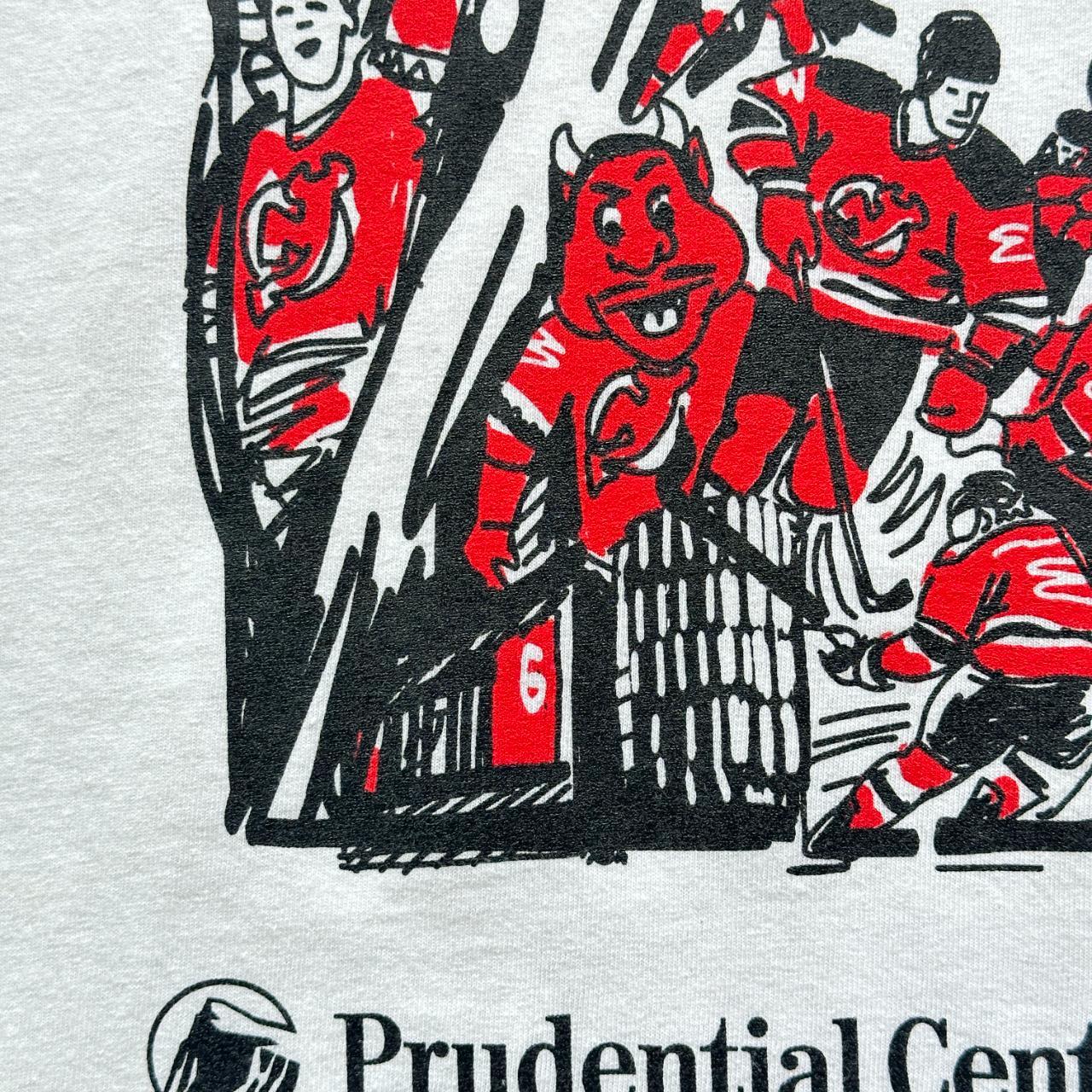 White The Rock NHL Devils Vintage 90's T-shirt - XL