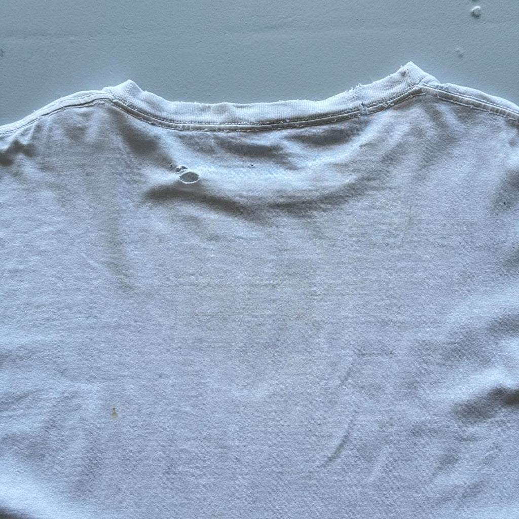 White Custom Cars Hot Rods Thrashed Vintage 90s T-shirt - XL