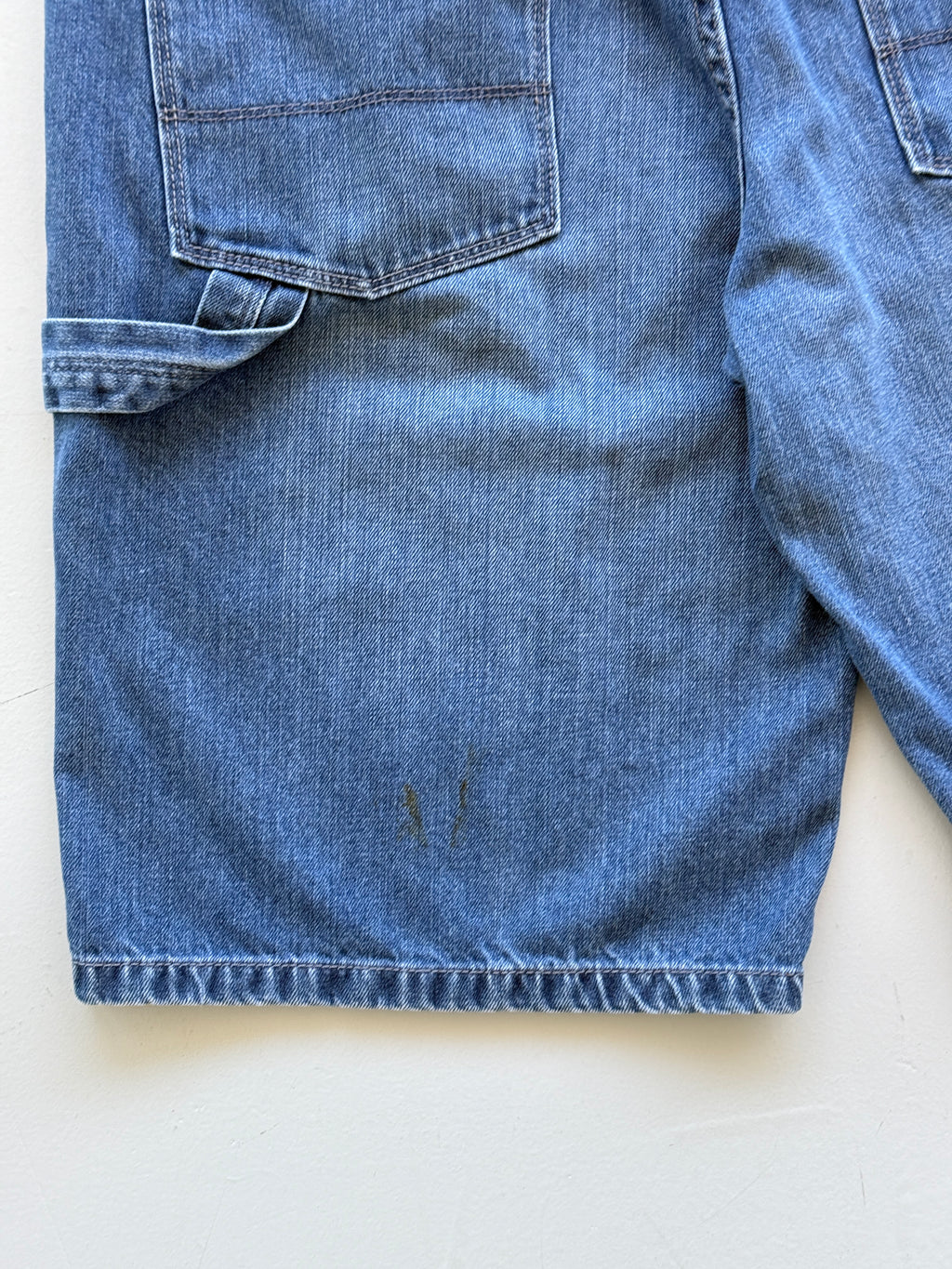 Blue Old Navy 00's Vintage Y2K Baggy Carpenter Denim Shorts - W36 x L12