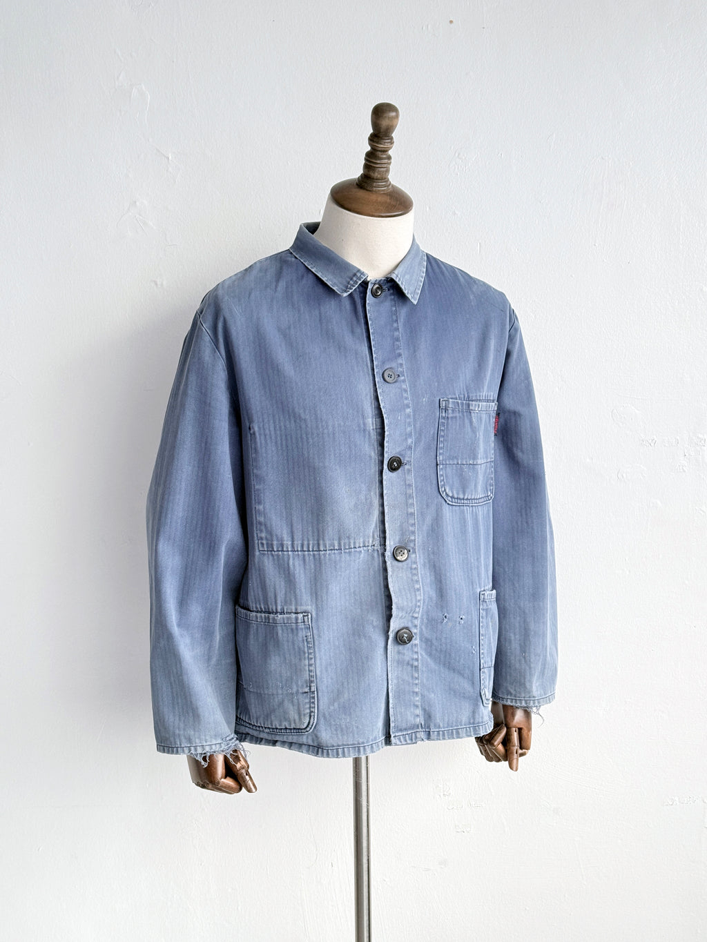 Faded Blue Pionier Vintage Workwear Chore Jacket CH549