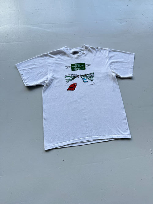 Oneita Rhode Island 'The Ocean State' Don Bousquet 90's Vintage Single Stitch Gr