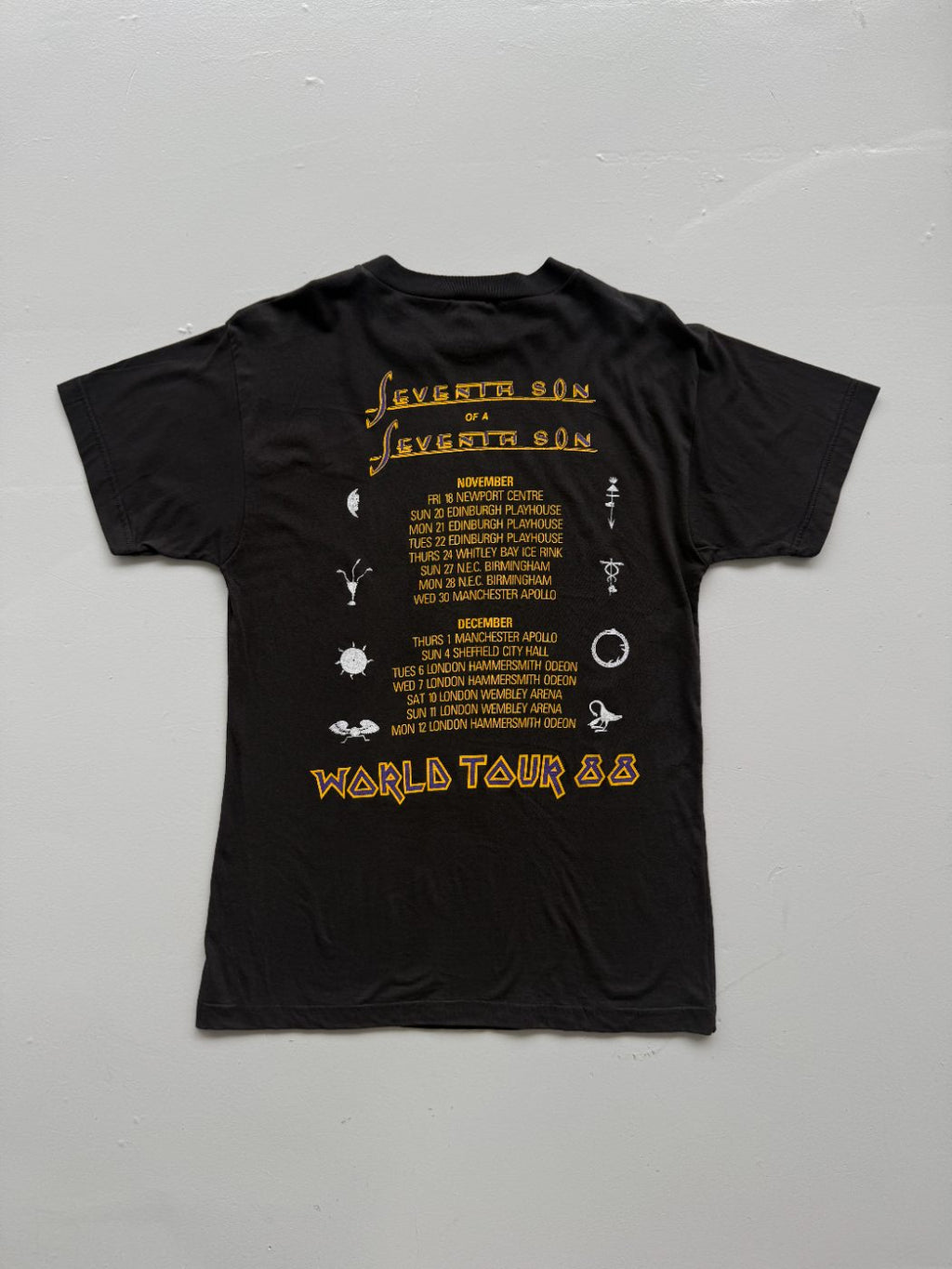 Iron Maiden Seventh Son of a Seventh Son World Tour 88 Vintage Band T-Shirt - Me