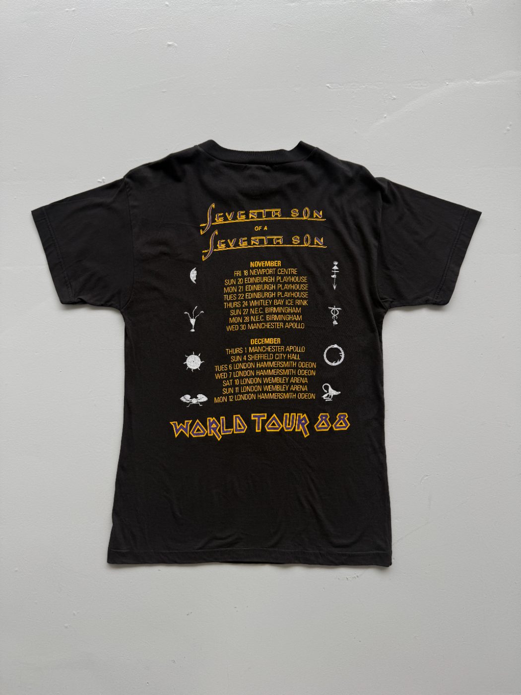 Iron Maiden Seventh Son of a Seventh Son World Tour 88 Vintage Band T-Shirt - Me