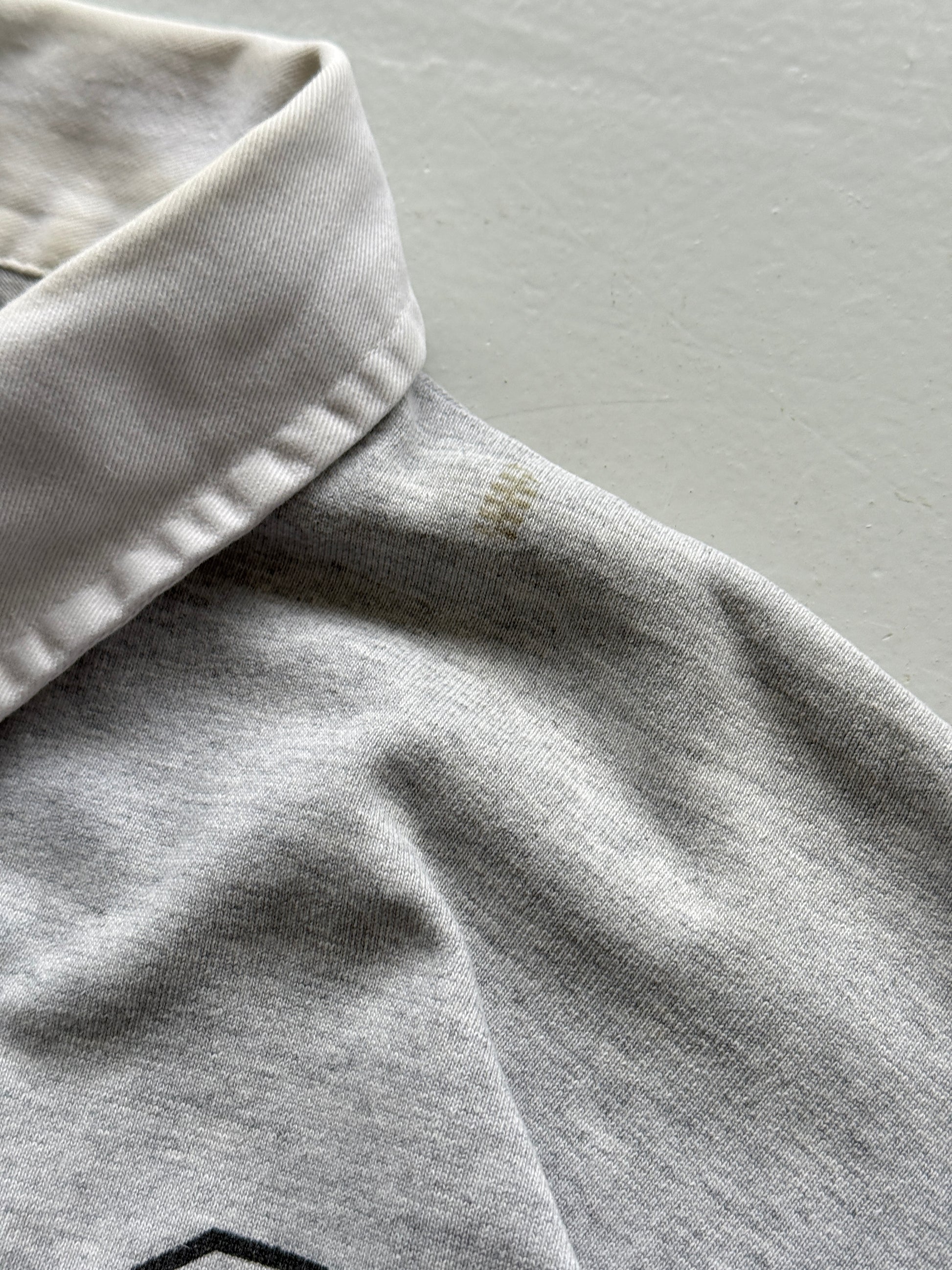 Grey Tri Nations Cup 90's Vintage Long Sleeve Rugby Jersey - XL