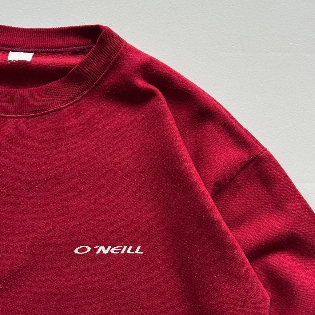 Burgundy O’neill Surf Competition 90’s Vintage Graphic Sweatshirt - Large