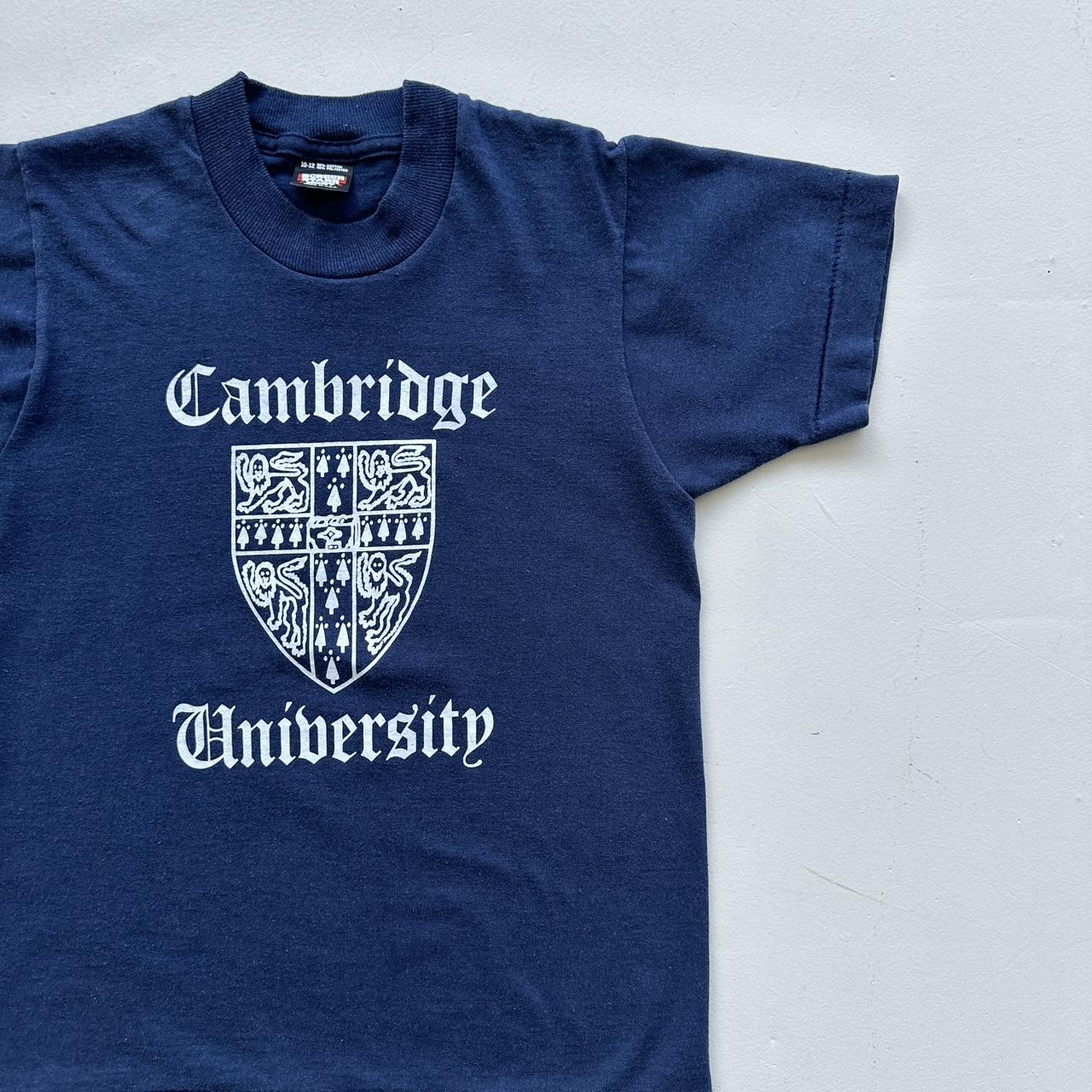Navy Cambridges University 90s Vintage Baby T-shirt - Size 6