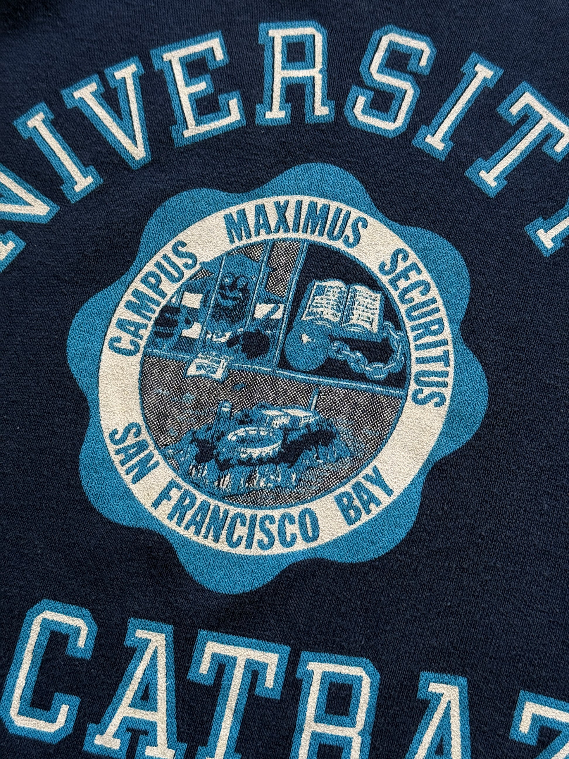 University of Alcatraz Made in USA 80's Vintage Raglan Sweatshirt - Medium