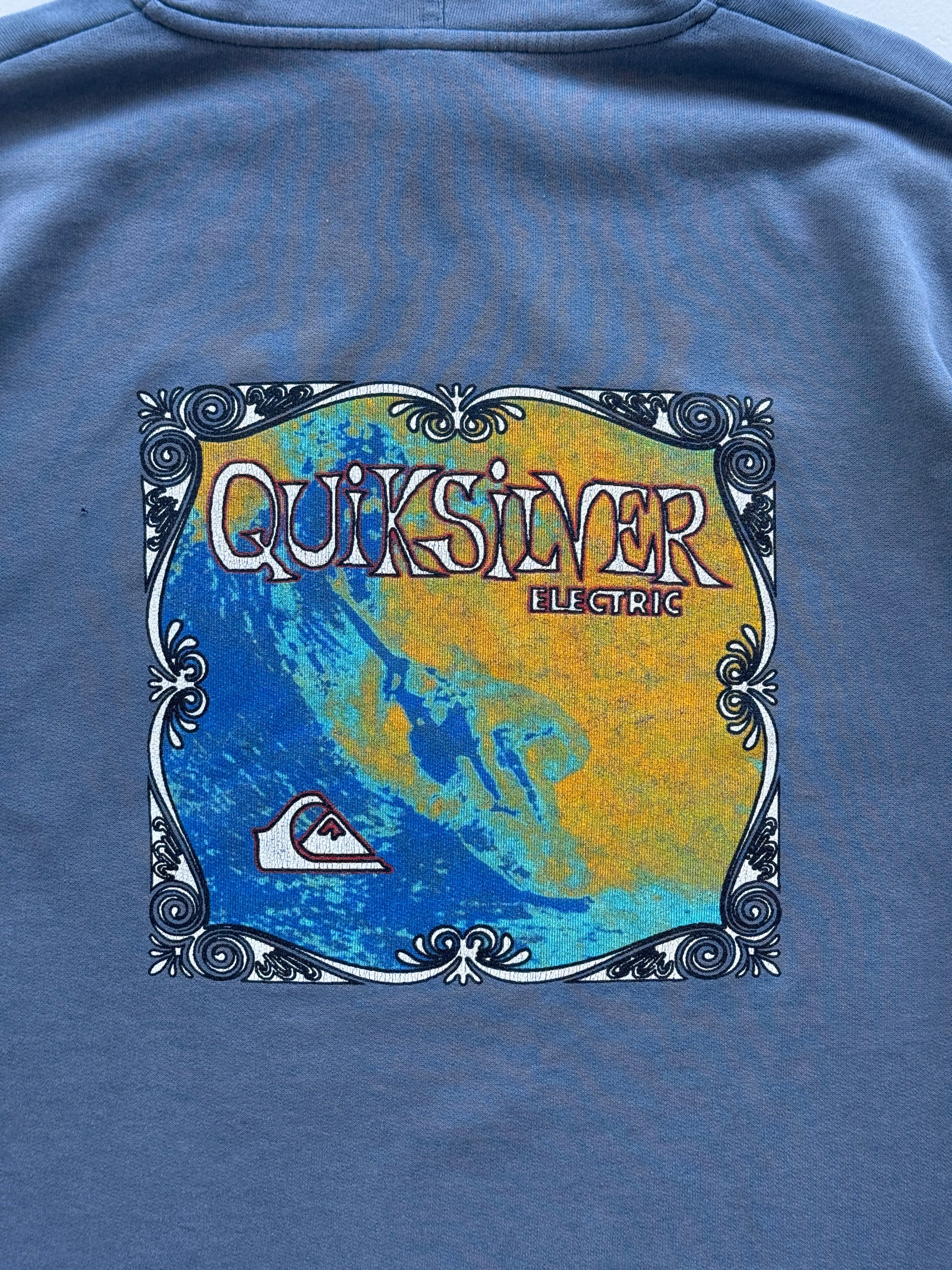 Quiksilver Electric Surf 90's Vintage Graphic Hoodie - XL