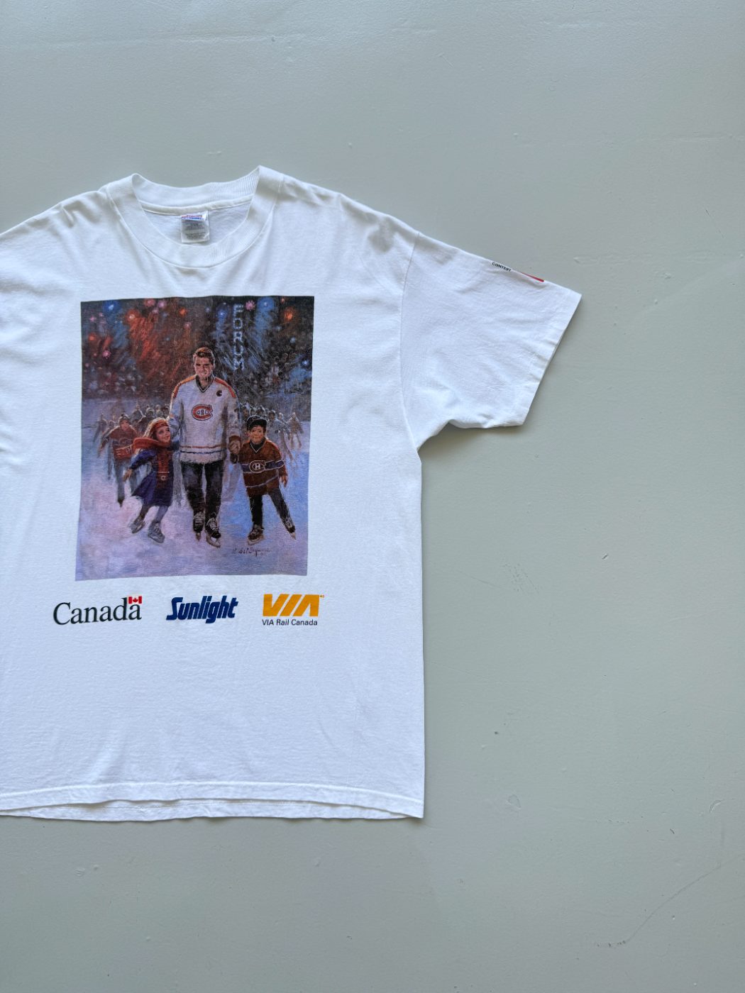 Hanes Montreal Canadiens Skate With Les Canadiens 1996 Vintage Single Stitch T-S