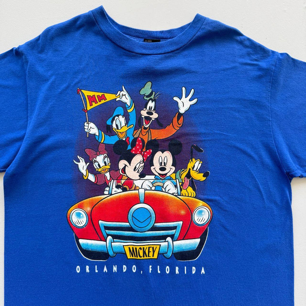 Blue Disney Orlando Florida 00s Vintage Cartoon Graphic T-Shirt - XL
