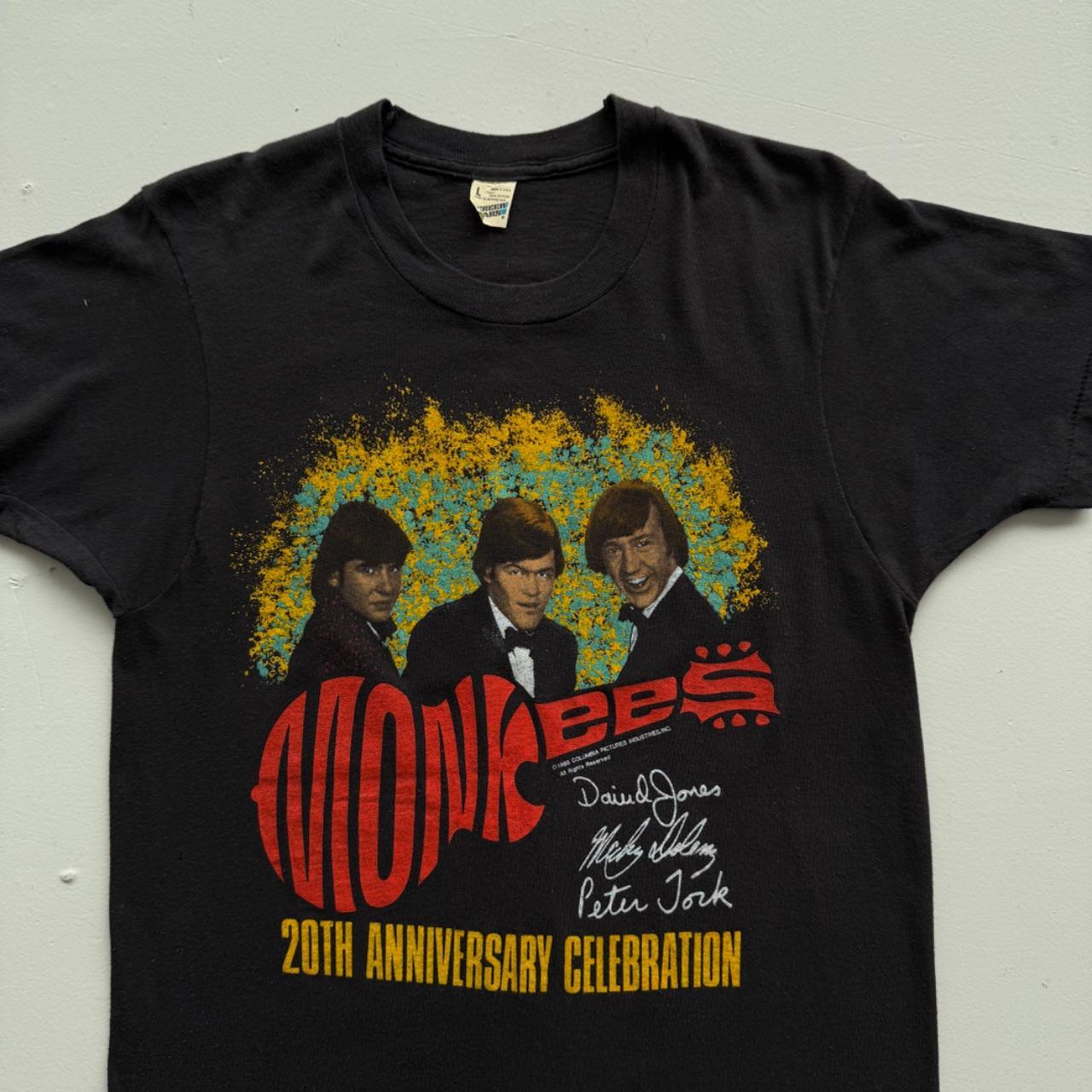 Black Monkees 80s Vintage Graphic Band T-Shirt - Small