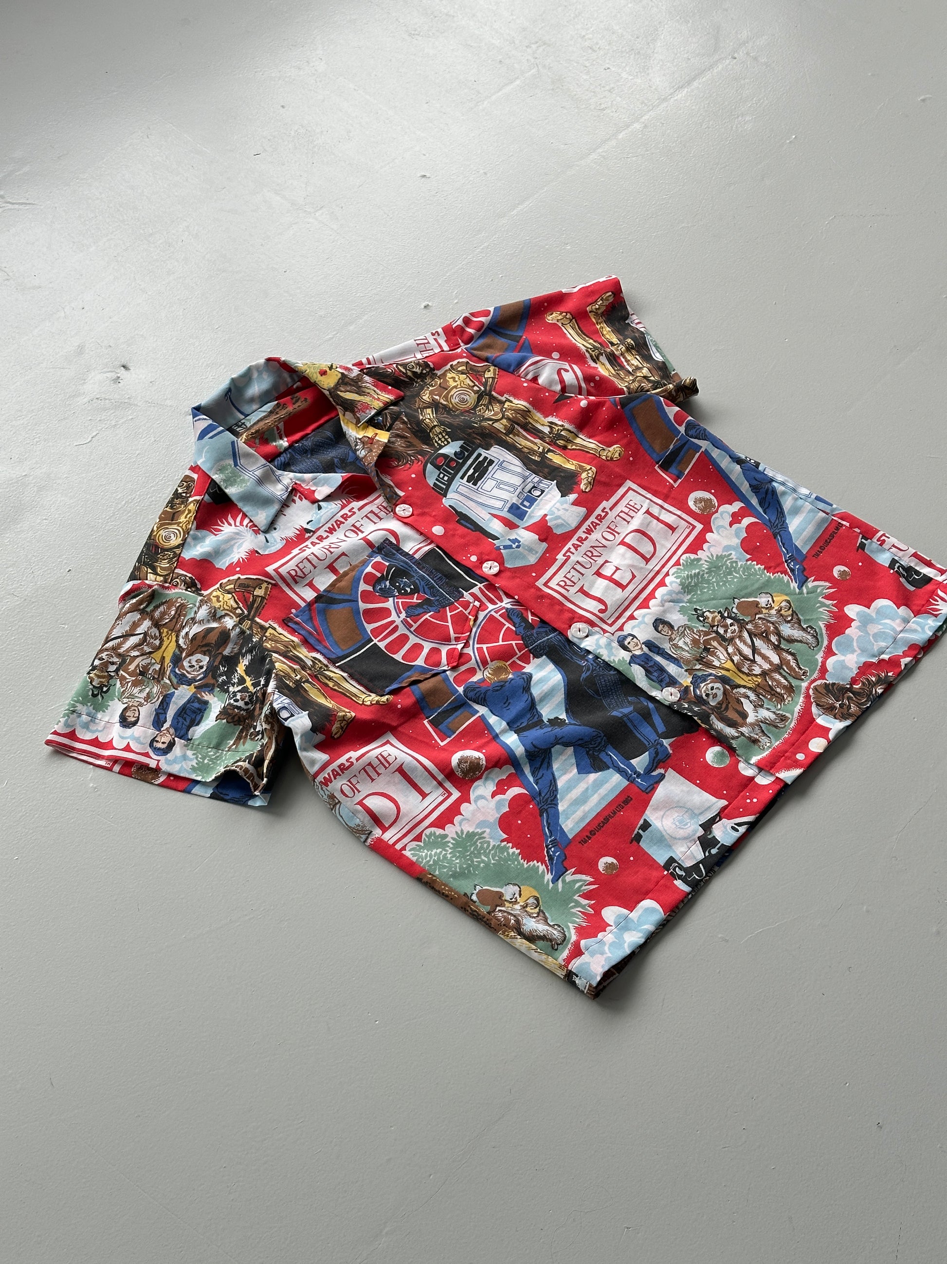 Star Wars Hand-Made Camp Collar Vintage 1980s Shirt No. 2 - Medium