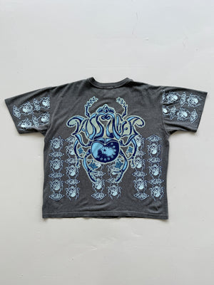 Grey Passager Modern Tribes Scarab Beetle Y2K Vintage Graphic T-Shirt - XL