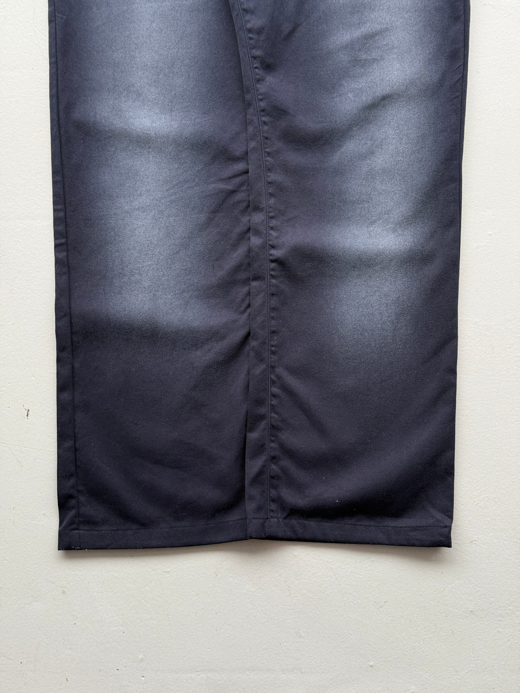 Navy Blue Versace Y2K Vintage Low Rise Faded Trousers - UK 14