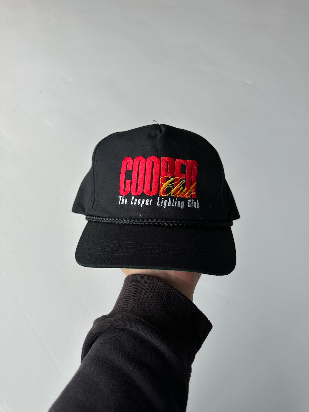 Black Cooper Lighting Club Vintage SnapBack Cap