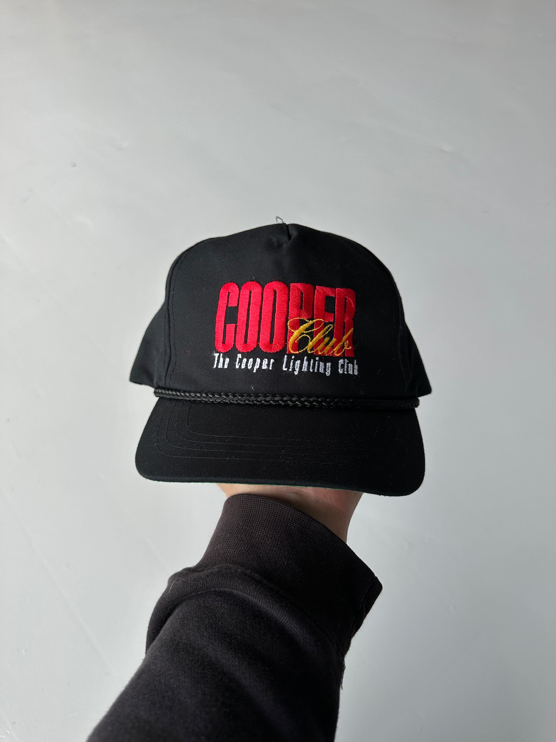 Black Cooper Lighting Club Vintage SnapBack Cap