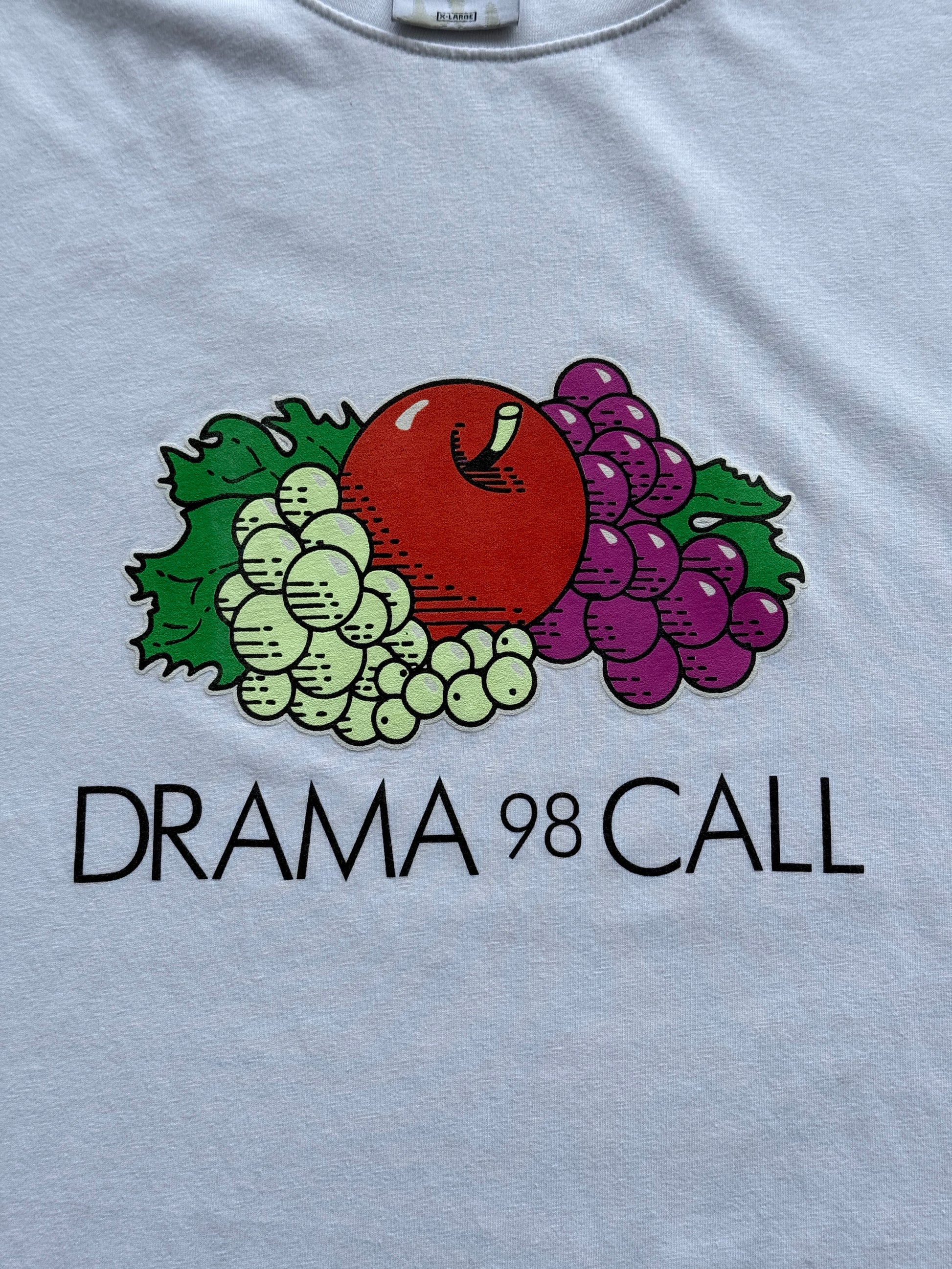 White Drama Call / Fruit of the Loom Graphic Sweetwear T-Shirt - Large