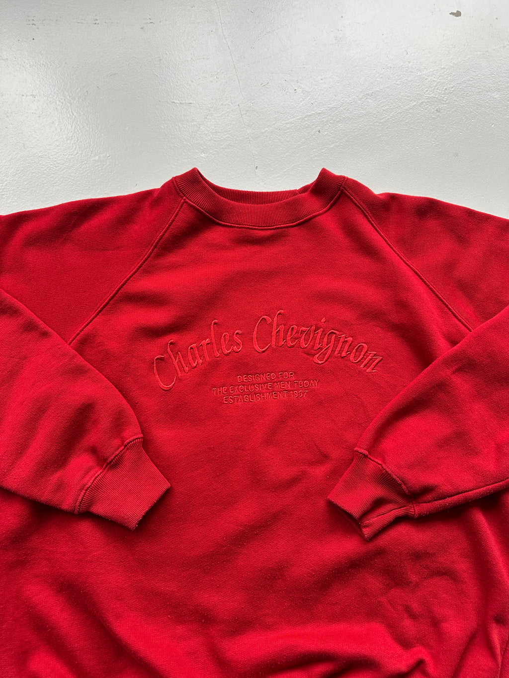 Red Chevignon Vintage Sweatshirt 90's Crewneck - Women's 8