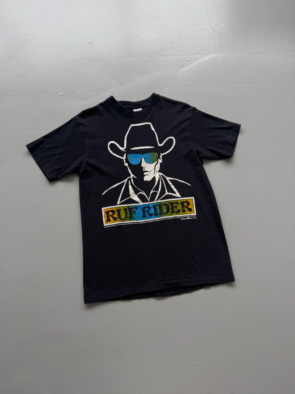 Anvil Ruf Rider Rodeo America 90's Vintage Graphic T-Shirt - Medium