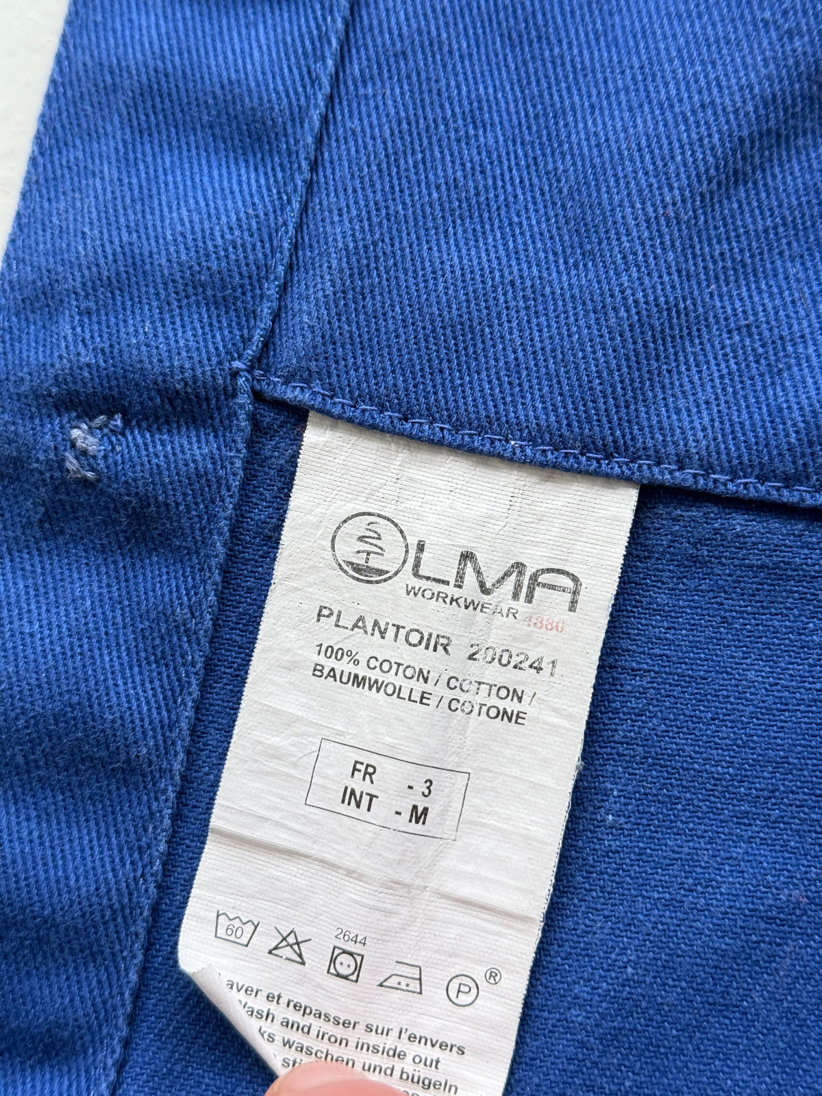 Faded Blue LMA 2000's Vintage Workwear Chore Jacket CH443 - Small