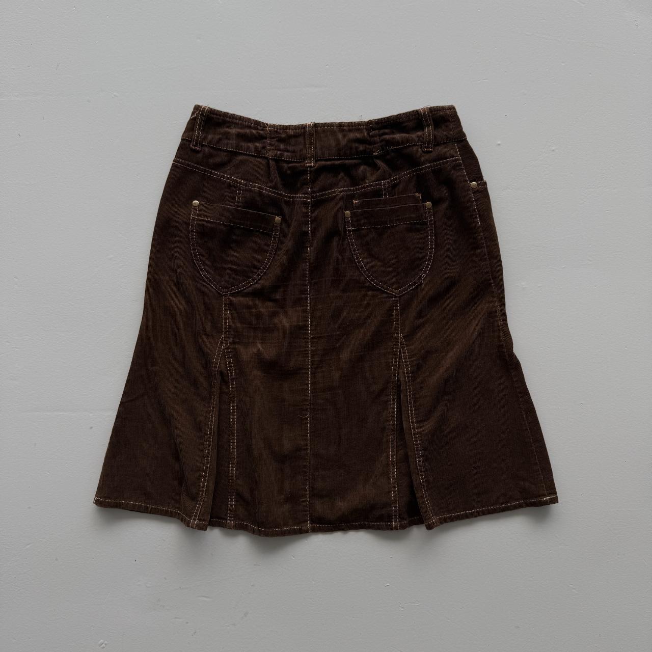 Brown Vintage Miss Selfridge Y2K Velvet Skirt - W30 L23 Size 12