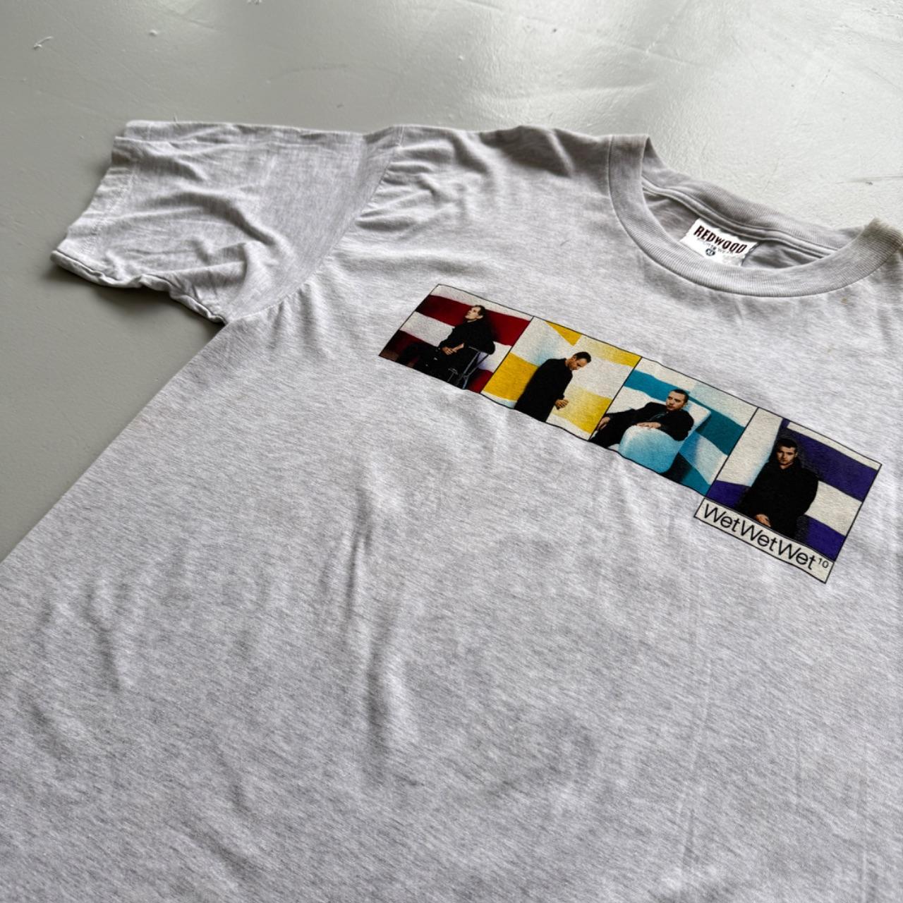 Grey WetWetWet 90s Vintage Graphic Band T-Shirt - XL