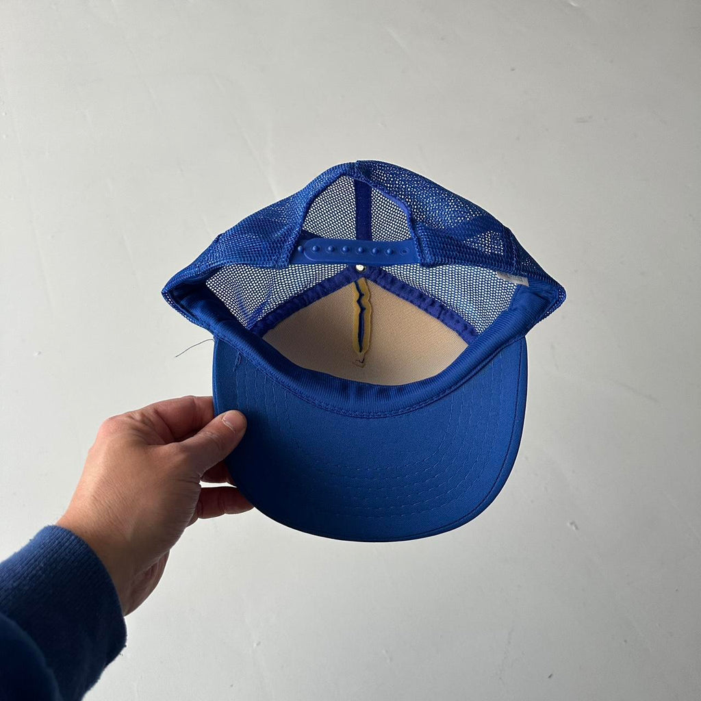 Blue Public Defender Vintage Foam and Mesh SnapBack Trucker Cap