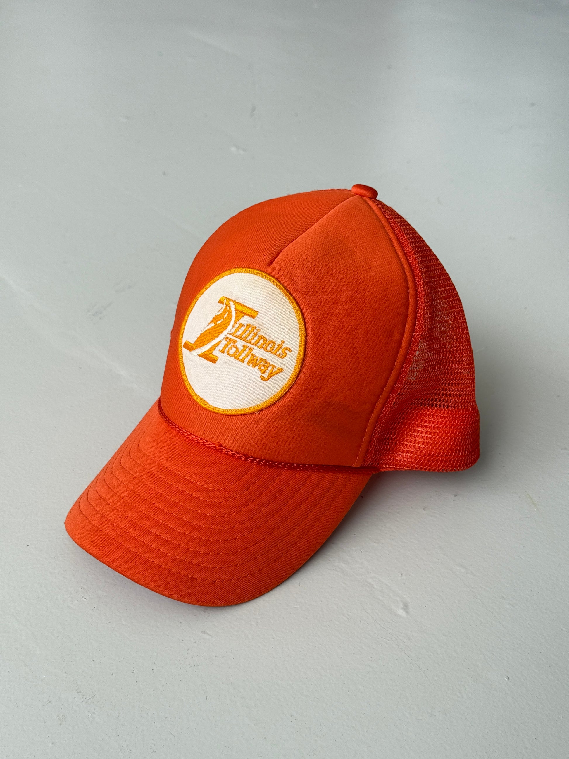 Orange Illinois Tollway Vintage Foam and Mesh SnapBack Trucker Cap