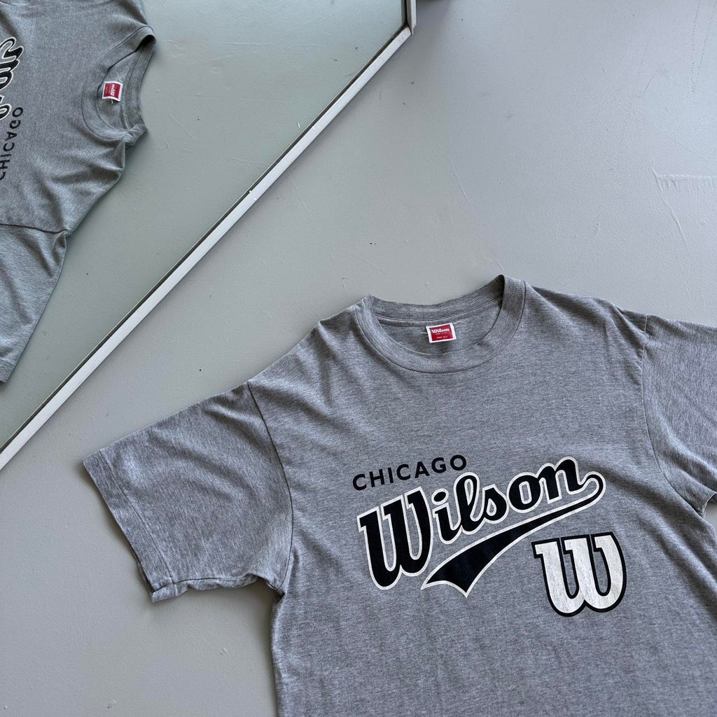 Grey Chicago Wilson 90s Vintage T-shirt - Large
