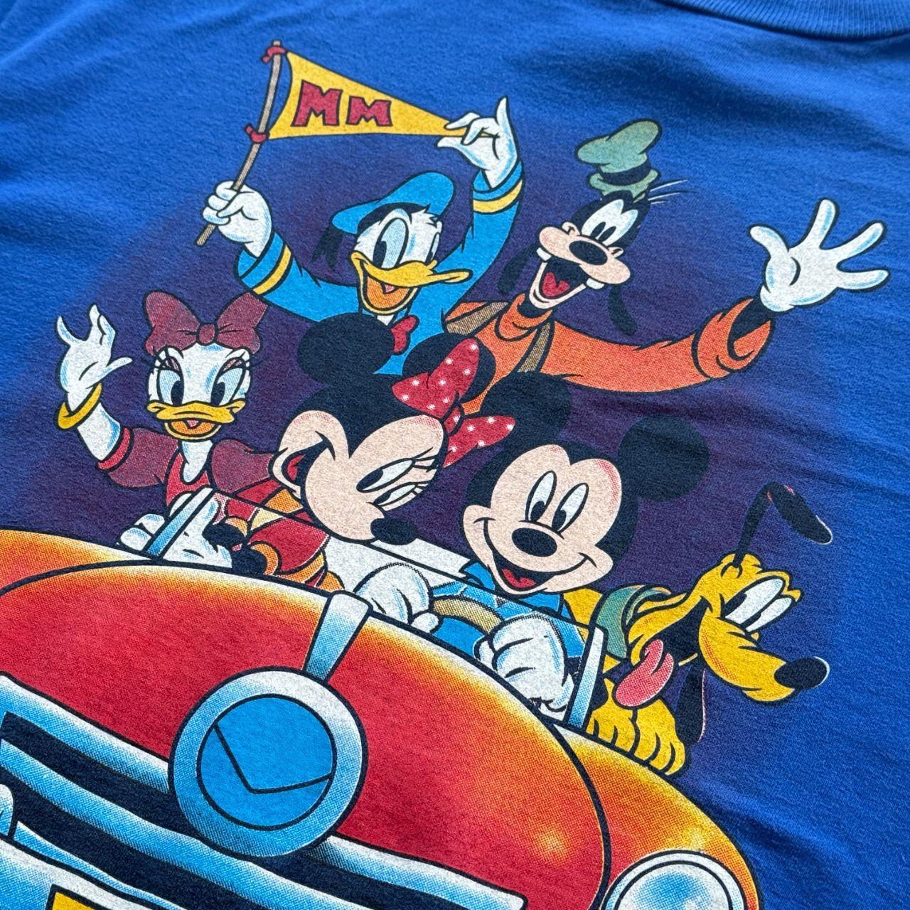 Blue Disney Orlando Florida 00s Vintage Cartoon Graphic T-Shirt - XL