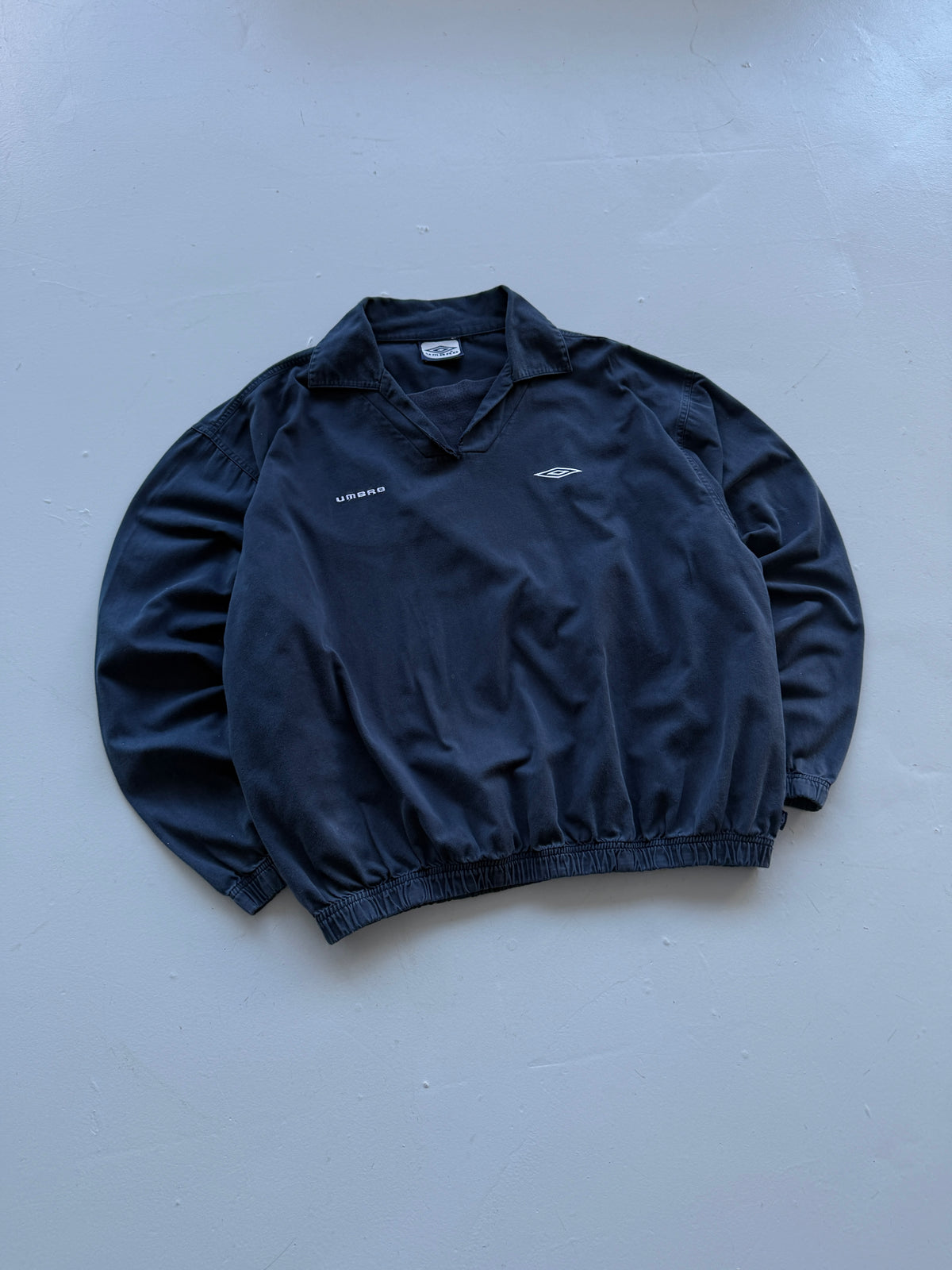 Umbro Navy Cotton 90's Vintage Training Sweatshirt - XL