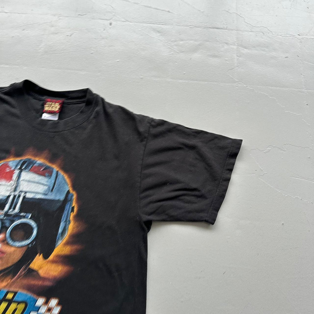 Black Star Wars Anakin Skywalker Pod Racer 1999 Vintage Graphic T-Shirt - Medium